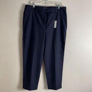 NEW Banana Republic Womens 16 Navy 100% Wool Trousers‎ Dress Pants